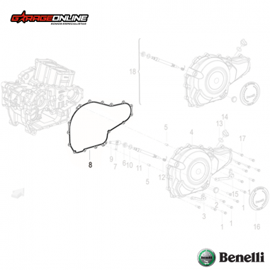 EMPAQUETADURA EMBRAGUE BENELLI TNT...