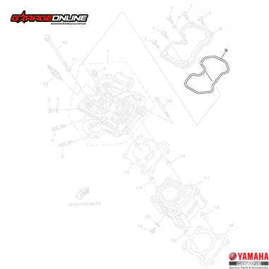 EMPAQUETADURA TAPA DE VALVULA YAMAHA...