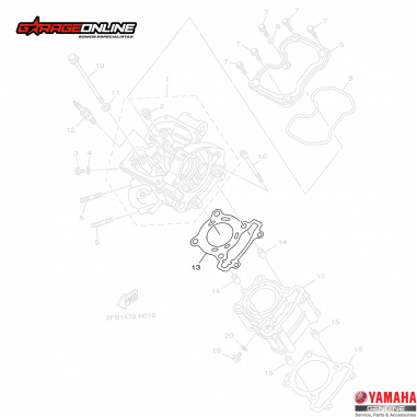 EMPAQUETADURA DE CULATA YAMAHA YZF...