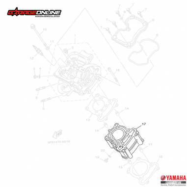 CILINDRO ESTANDAR YAMAHA YZF R15...