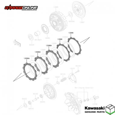 DISCOS DE EMBRAGUE KAWASAKI NINJA 300...