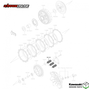 RESORTES EMBRAGUE KAWASAKI NINJA 300...