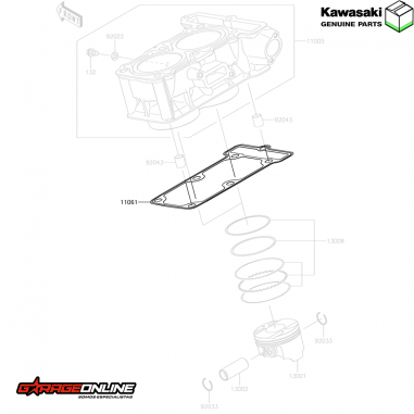 EMPAQUETADURA CILINDRO KAWASAKI NINJA...