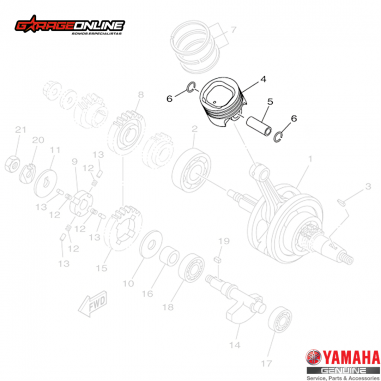 KIT PISTON ESTANDAR (X1) YAMAHA YZF...