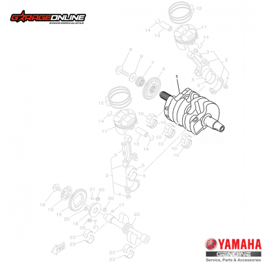 CIGUEÑAL YAMAHA YZF R3 - YZF R3A -...