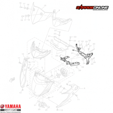 SOPORTES FOCO YAMAHA MT-03 SIN ABS...