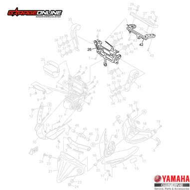 SOPORTES FOCO YAMAHA MT-03 ABS GENUINOS