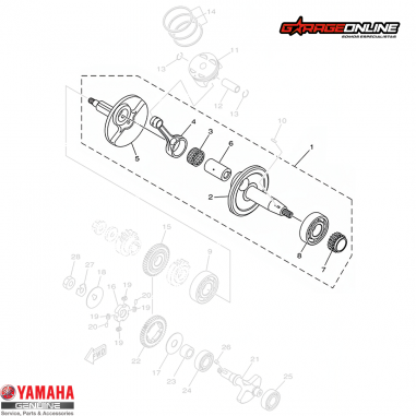 CIGUEÑAL COMPLETO YAMAHA YZF-R15 V3...