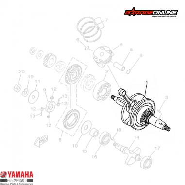 CIGUEÑAL COMPLETO YAMAHA YZF-R15 V4...