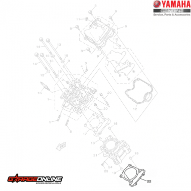 EMPAQUETADURA CILINDRO YAMAHA YZF-R15...