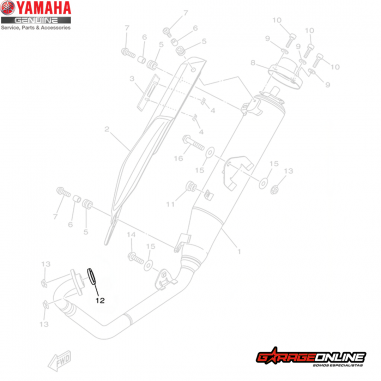 EMPAQUETADURA ESCAPE YAMAHA YZF-R15...