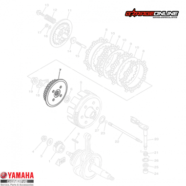 PORTA DISCOS EMBRAGUE INTERIOR YAMAHA...