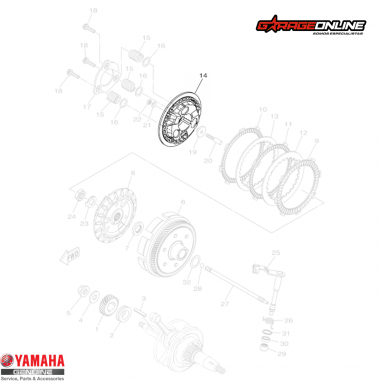 PORTA DISCO EMBRAGUE EXTERIOR YAMAHA...