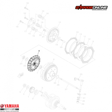 PORTA DISCO EMBRAGUE INTERIOR YAMAHA...