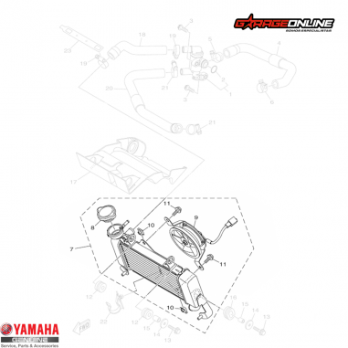 RADIDOR COMPLETO YAMAHA YZF-R15 V3