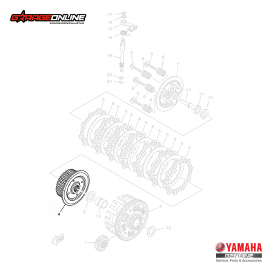 PORTA DISCOS EMBRAGUE INTERIOR YAMAHA...