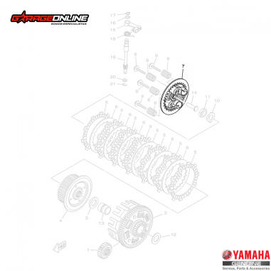 PORTA DISCOS EMBRAGUE EXTERIOR YAMAHA...