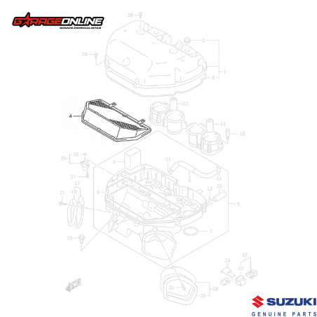 Filtro De Aire Suzuki Gsxr Genuino