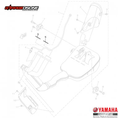 EMPAQUETADURA ESCAPE YAMAHA MT-07...